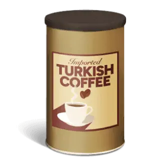Imported turkish coffee product