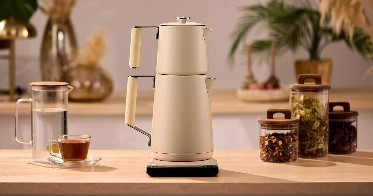 Electric Stainless Steel Turkish Tea Maker 110V | Saki® Official Store