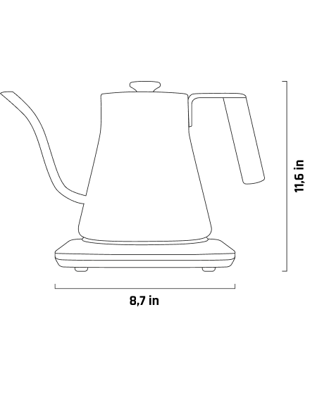 Чайник Baristan с гибким воротом technical specifications