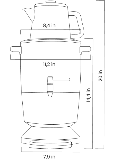 Samovar Ruso Eléctrico technical specifications